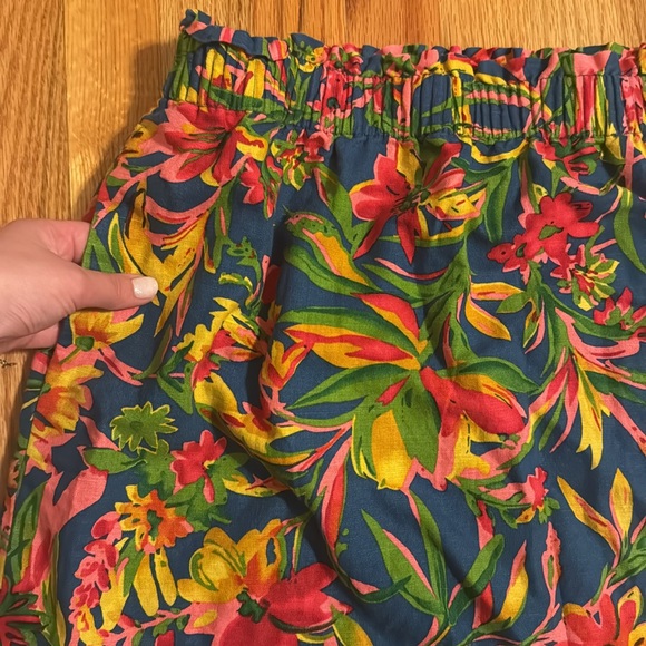 J. Crew Floral Linen Skirt - Picture 2 of 6